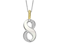 Pendente Ti Sento Milano Donna Numbers in Argento Madreperla 6841MW_8 - 6841MW_8